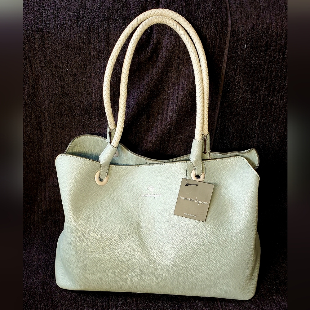 NWT- Nanette Lepore Shoulder Bag, Vegan Leather.